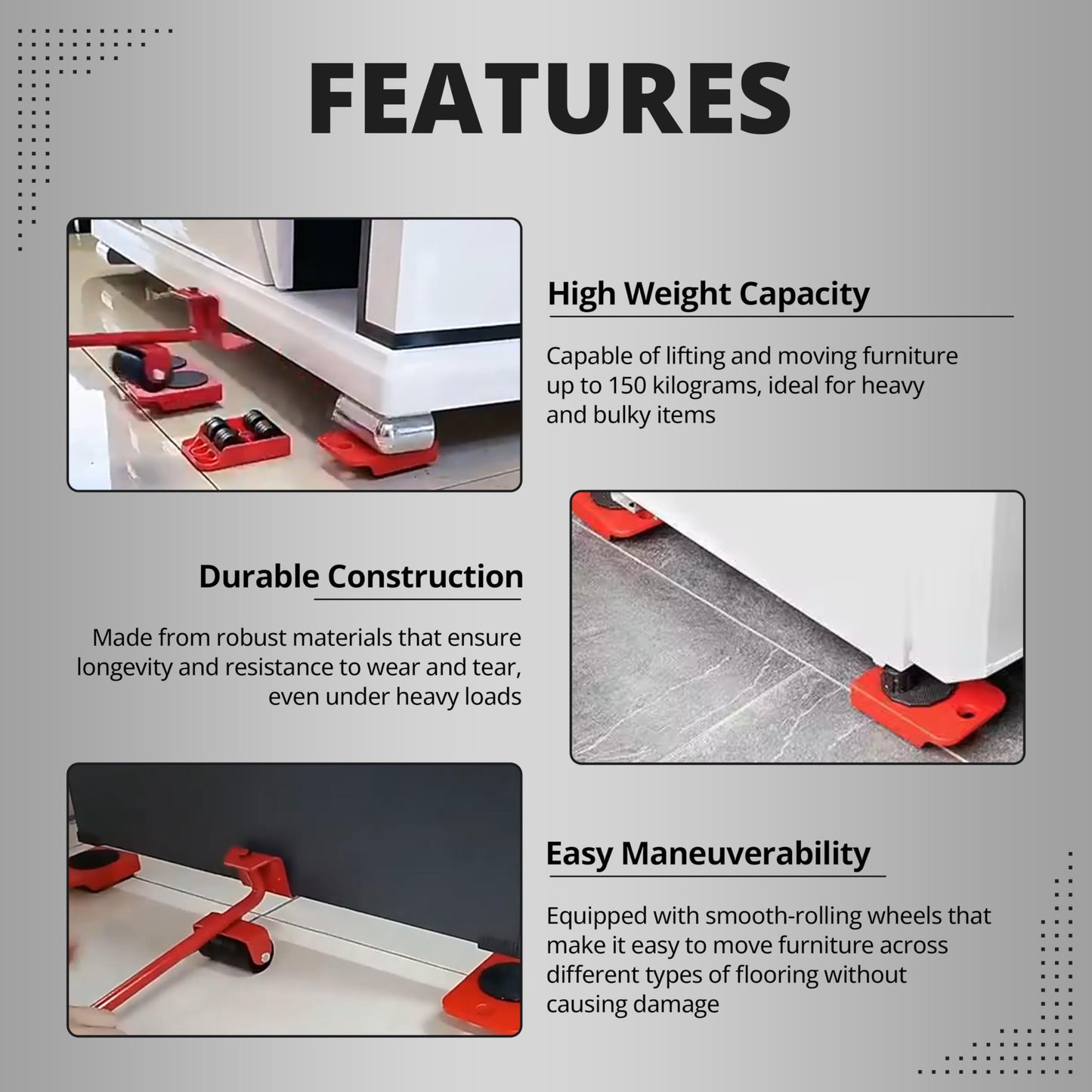 Furniture Lifter Mover Tool Set